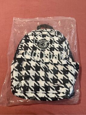 Wolfpak Black & White Houndstooth Backpack